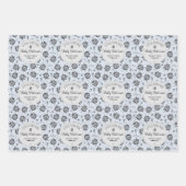 Schattige Blauw en Sage Insect Inpakpapier Vel (Voorkant 3)