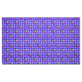 Schattige blauw en wit gingham stof (Fat Quarter)