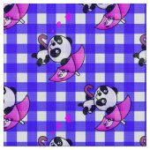 Schattige blauw en wit gingham stof (Close Up)