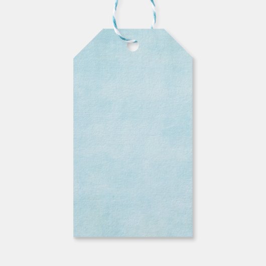 Schattige Blauw Gouden Auto Bloemen Avontuur Baby  Cadeaulabel (Achterkant)