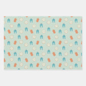 Schattige blauw/groen Ramadan Eid Inpakpapier Vel (Voorkant 3)