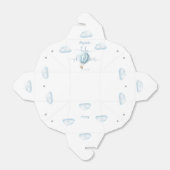 Schattige Blauw Hete Luchtballon Boy Baby shower Bedankdoosjes (Uitgevouwen)