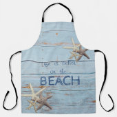 Schattige blauw hout, Starfish Schort (Voorkant)