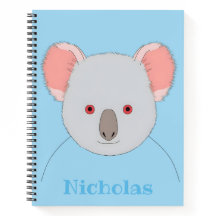 Schattige blauw Koala Beer gepersonaliseerd