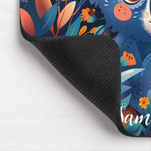 Schattige Blauw Koala Beer Muismat (Hoek)