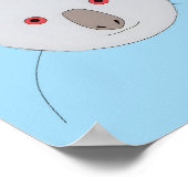 Schattige Blauw Koala Beer Portret Poster (Hoek)