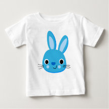 Schattige Blauw Konijn Baby Boy T-shirt