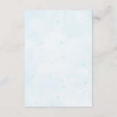 Schattige Blauw Mobiel Wieg baby kinderbed Luier R Informatiekaartje (Achterkant)