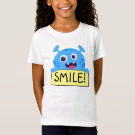 Schattige Blauw Monster Buddy T-shirt