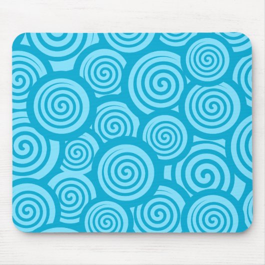 Schattige blauw mousepad muismat (Voorkant)