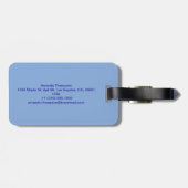 Schattige blauw mystiek Grieks oogamulet Bagagelabel (Achterkant horizontaal)