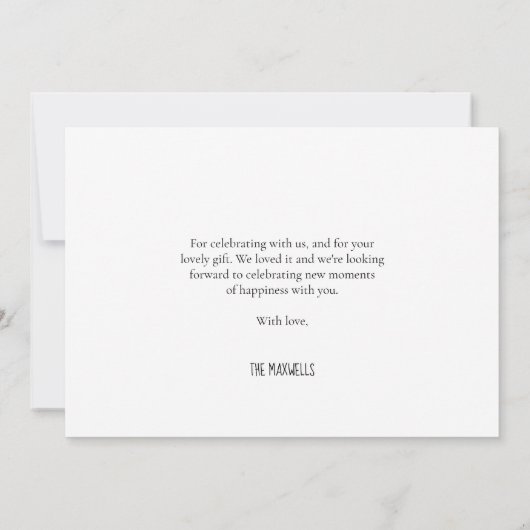 Schattige blauw Olifant Baby shower Bedankkaart (Achterkant)