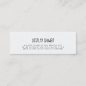 Schattige blauw olifant Display douchekaart invoeg Mini Visitekaartje (Voorkant)