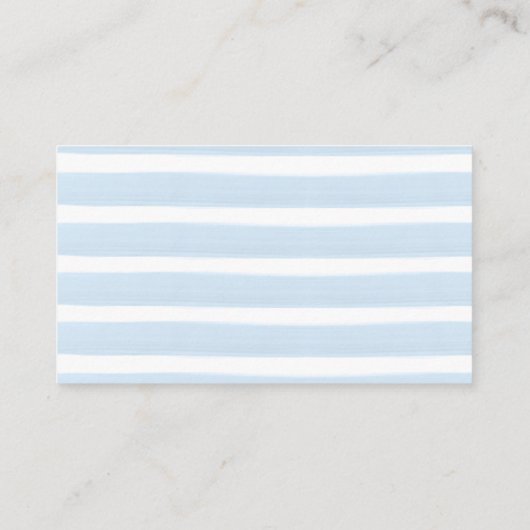 Schattige blauw paard baby boy douche luier loteri informatiekaartje (Achterkant)