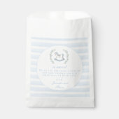 Schattige blauw paard bohemian baby boy douche dan bedankzakje (Voorkant)