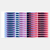 Schattige blauw rood paarse gradiënt kleurcode naa labels (Vel)