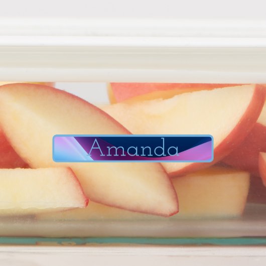 Schattige blauw rood paarse gradiënt kleurcode naa labels (Aangebracht)