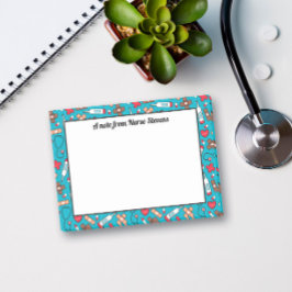 Schattige Blauw Rood Patroon - Een notitie van de  Post-it® Notes