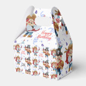 Schattige blauw & rood piraat thema bedankdoosjes (Achterkant)