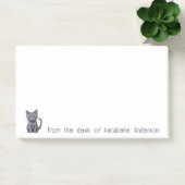 Schattige Blauw Russisch Kat Personaliseer Notitie Post-it® Notes (Kantoor)