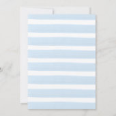 Schattige blauw schommelpaard bohemian baby boy do kaart (Achterkant)