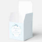 Schattige blauw strikje preppy boho baby boy douch bedankdoosjes (Geopend)