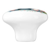 Schattige Blauw Teddy Bear Roze Rozen Baby Kamer Keramische Knop (Zijkant)