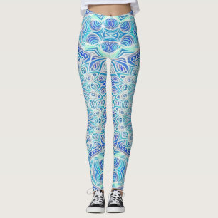 Schattige blauw trendy "Ratti_Creative_Arts" Leggi Leggings