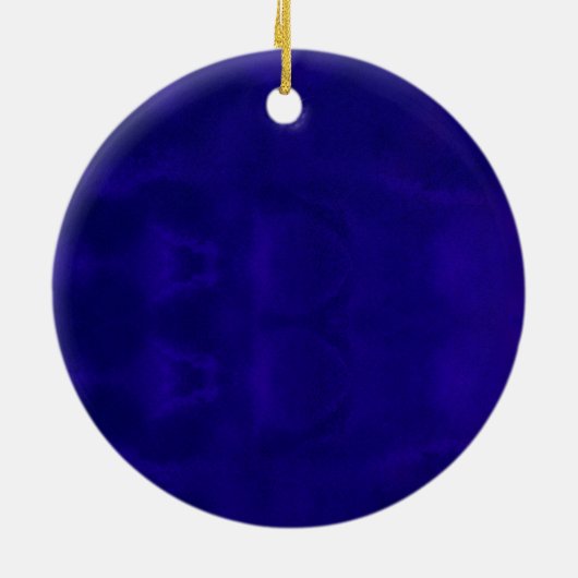 Schattige blauw turquoise Eenhoorn Glitter Quincea Keramisch Ornament (Achterkant)