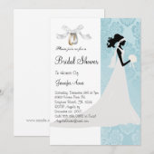 Schattige Blauw Vrijgezellenfeest Uitnodigen Kaart (Voorkant / Achterkant)