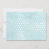 Schattige Blauw Waterverf Olifant Boy Baby shower Kaart (Achterkant)