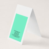 Schattige Blauw Wit Elegant Modern Visitekaartje (Achterkant)