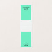 Schattige Blauw Wit Elegant Modern Visitekaartje (Buitenkant ongevouwen)