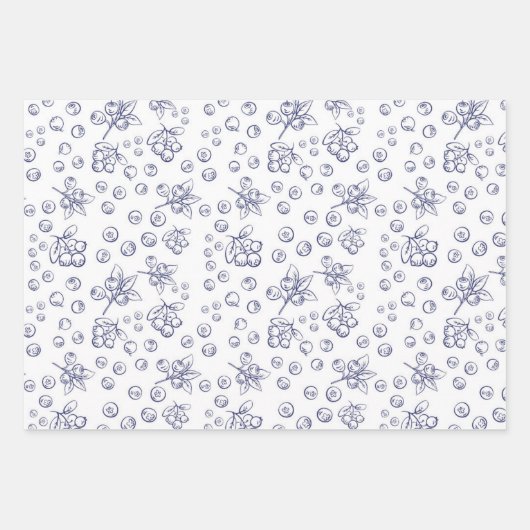 schattige blauwbes inpakpapier vel (Voorkant 2)