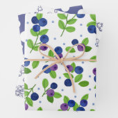 schattige blauwbes inpakpapier vel (In situ)