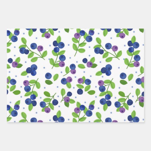 schattige blauwbes inpakpapier vel (Voorkant)