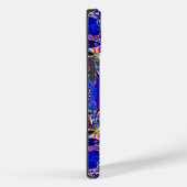 Schattige blauwe abstracte elementen Case-Mate iPhone case (Achterkant / Rechts)