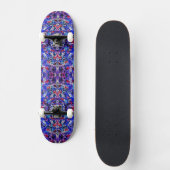 Schattige blauwe abstracte schildering persoonlijk skateboard (Voorkant)