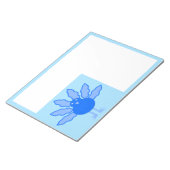 Schattige Blauwe Baby Jongen Thanksgiving Kalkoen Notitieblok (Schuin)