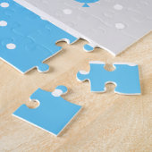 Schattige Blauwe Baby Olifant Legpuzzel (Zijkant)