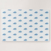 Schattige Blauwe Bladeren Puzzels  (Horizontaal)