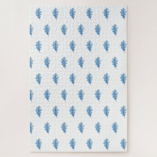Schattige Blauwe Bladeren Puzzels  (Verticaal)