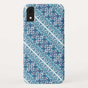 Schattige blauwe decoratieve Oekraïense patronen o Case-Mate iPhone Case