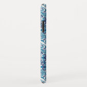 Schattige blauwe decoratieve Oekraïense patronen o Case-Mate iPhone Case (Achterkant/rechts)