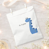 Schattige Blauwe Dinosaur - Aangepaste Naam Sophia Bedankzakje (Geknipt)