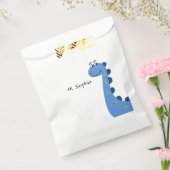 Schattige Blauwe Dinosaur - Aangepaste Naam Sophia Bedankzakje (Gezegeld)
