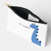 Schattige Blauwe Dinosaur - Aangepaste Naam Sophia Etui (Open)