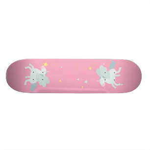 Schattige Blauwe Eenhoorn, Sterren Persoonlijk Skateboard