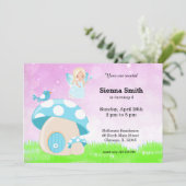 Schattige blauwe fee kaart (Staand voorkant)