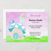 Schattige blauwe fee kaart (Voorkant / Achterkant)